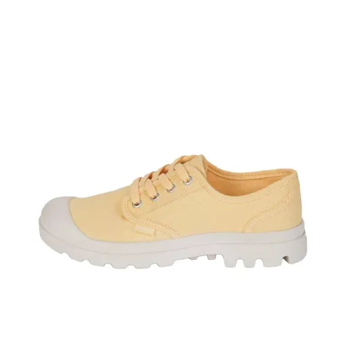 Palladium Pampa Anti Slip Wear Resistant Low Top Casual Shoes Women's Yellow