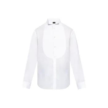 GIORGIO ARMANI Curved Hem Tuxedo Shirt