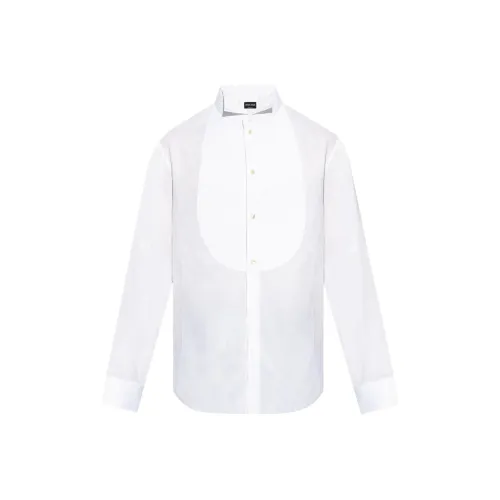 GIORGIO ARMANI Curved Hem Tuxedo Shirt