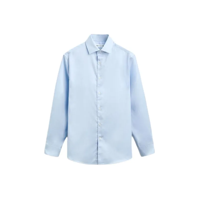 ZARA Shirts Men Sky Blue-0