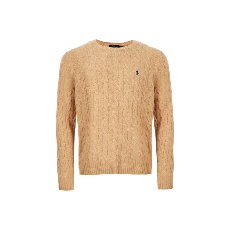 Polo Ralph Lauren Logo embroidered Cable knit Jumper-0