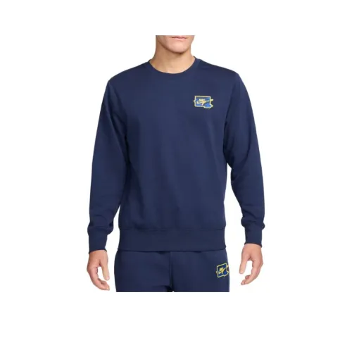 Nike Sweatshirt Men's Midnight Marine Blue/Lightning Color