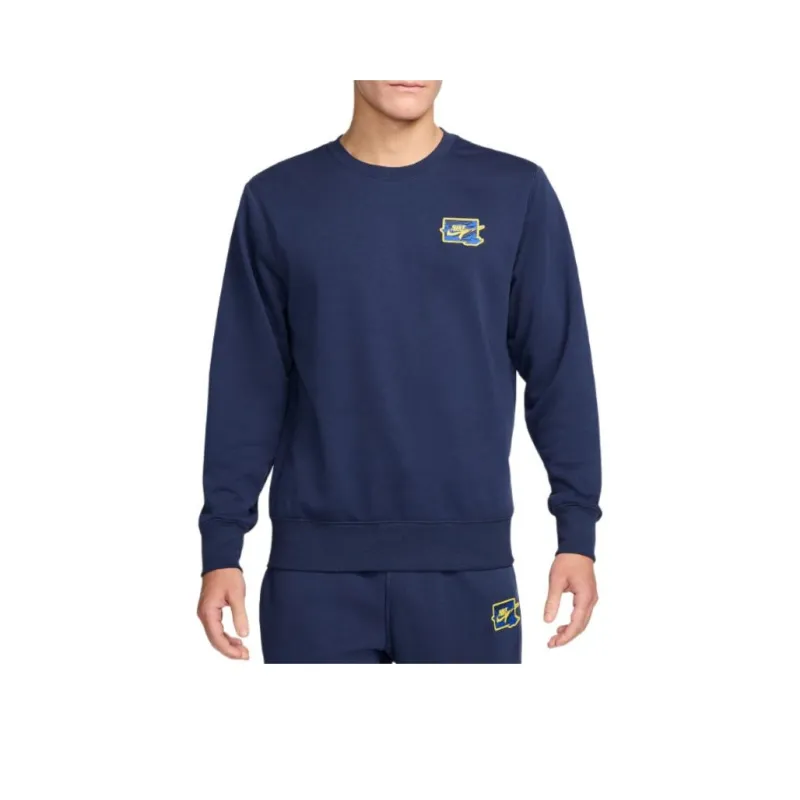 Nike Sweatshirt Men's Midnight Marine Blue/Lightning Color-0