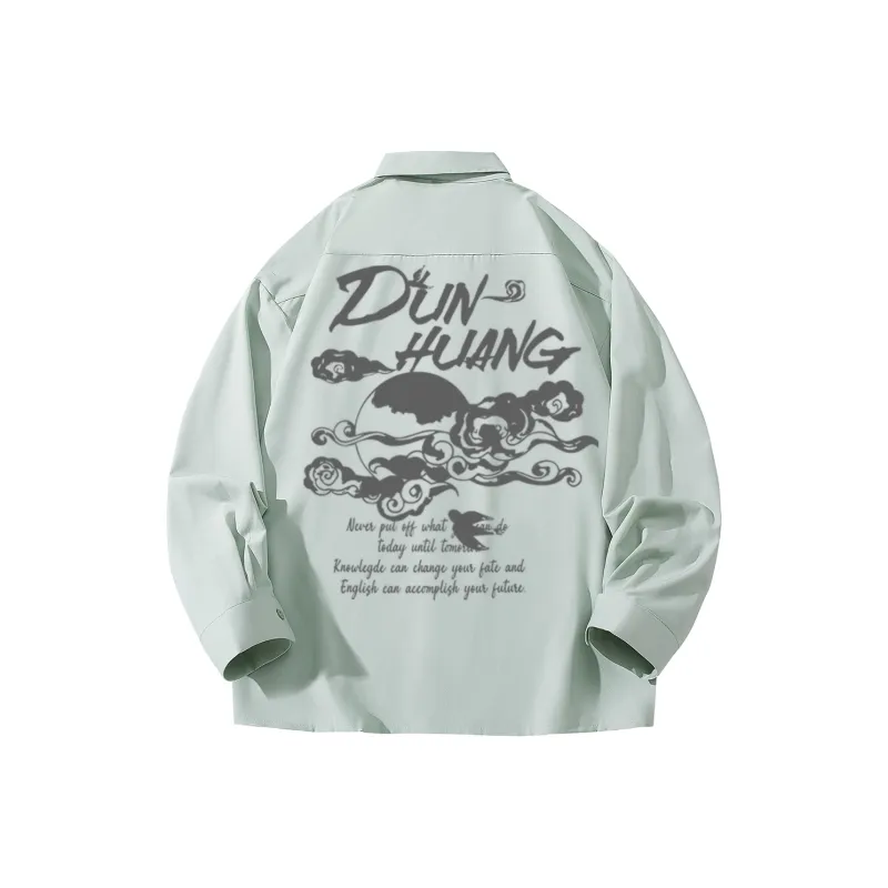 DUNHUANG INSPIRATION Long Sleeved Shirt Unisex-8