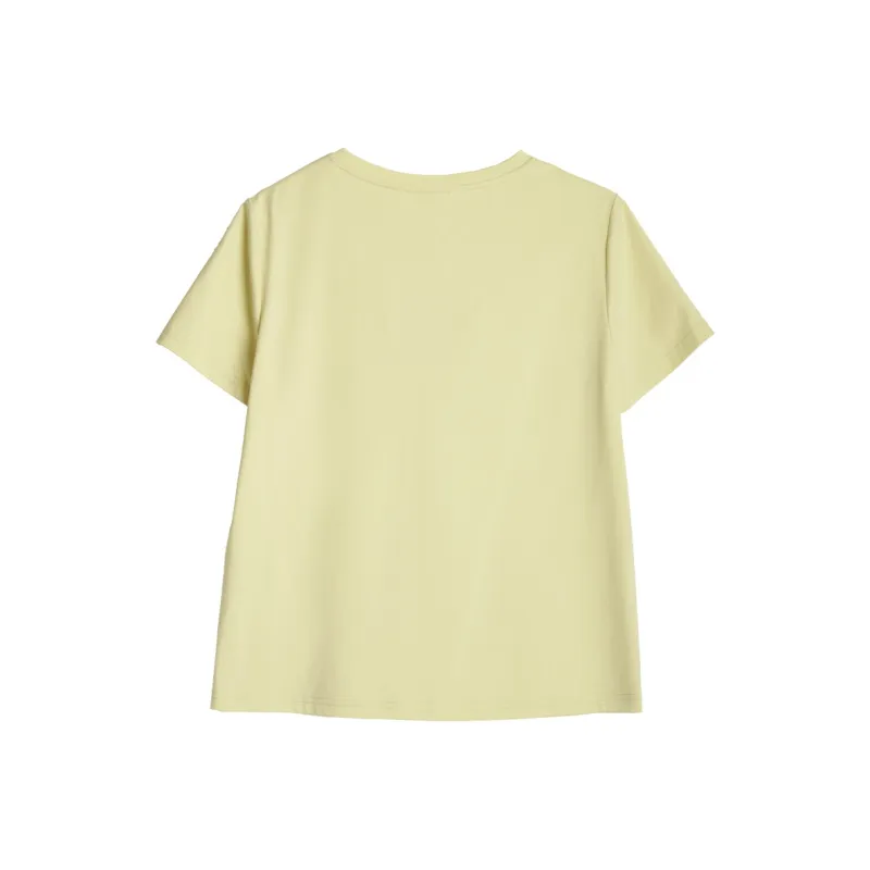 Olrain Regular T Shirt Women's Mustard Yellow-6