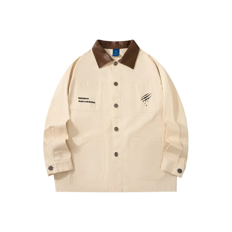 Suamoment Fall Couple Vintage Casual Loose Fit Top Coat Unisex-2
