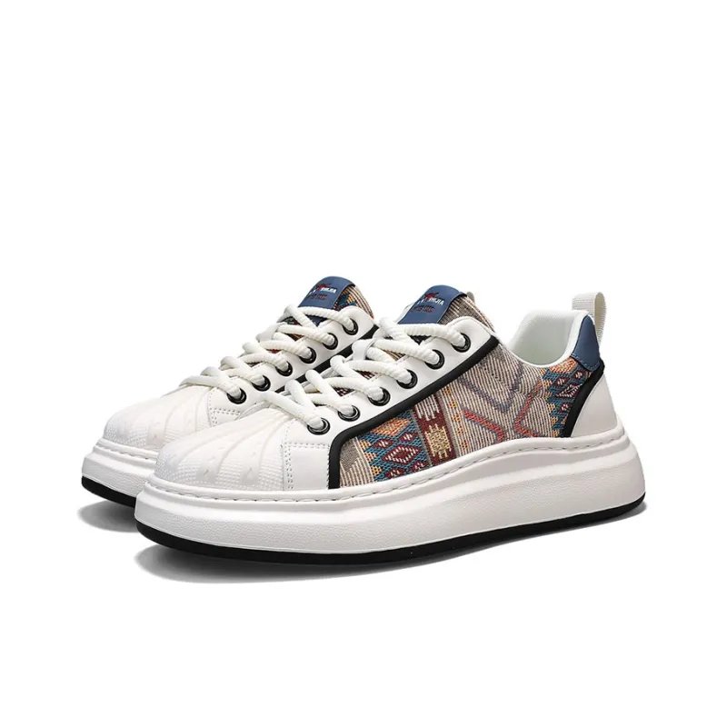 G.N.SHIJIA Slip Resistant, Abrasion Resistant, Breathable, Height Increasing Low Top Skateboard Shoes Men's-3