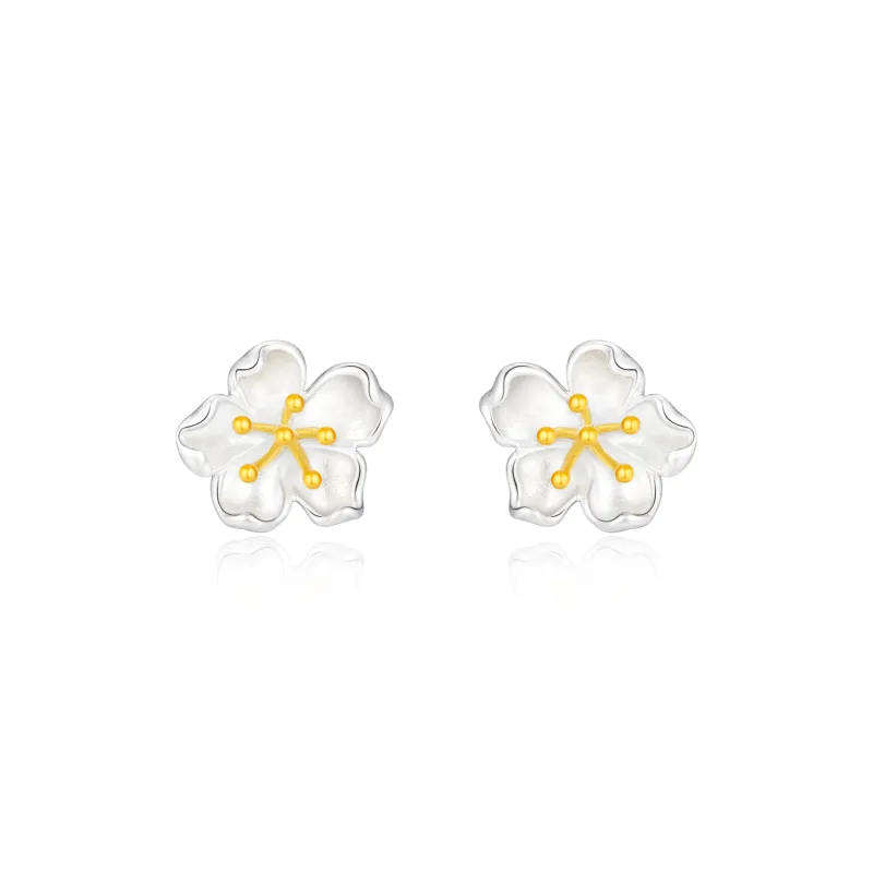 Central Fashion Silver 925 Stud Earrings Women's-0