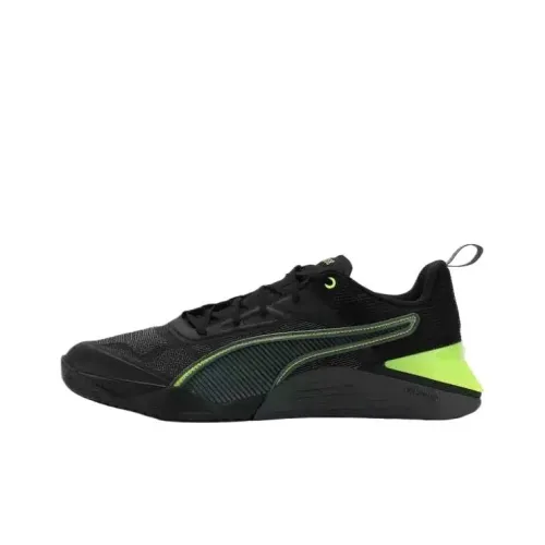 PUMA Fuse 3.0 Cushioning, Slip Resistant, And Abrasion Resistant Low Top Training Shoes Men's Black Yellow