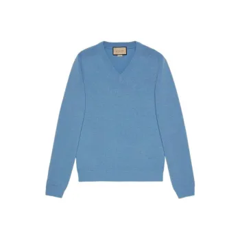 GUCCI Logo patch Wool Sweater
