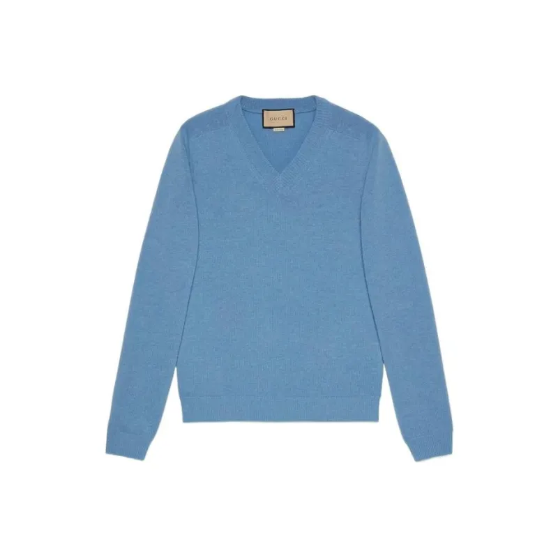 GUCCI Logo patch Wool Sweater-0