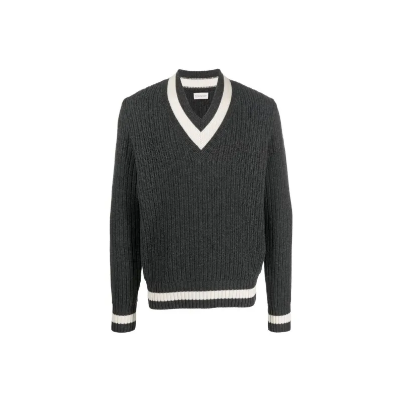 Moncler Sweaters Men Gray-0