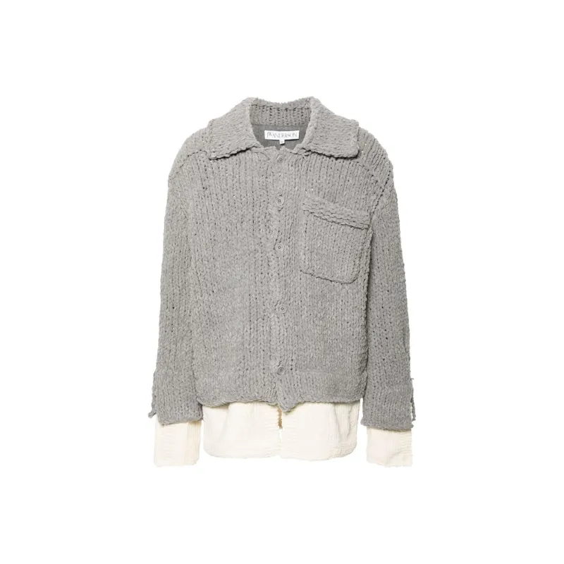 JW Anderson Layered Drop Shoulder Cardigan-0