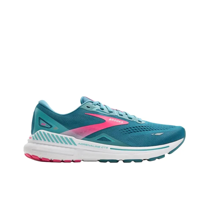 Brooks Adrenaline GTS 23 Anti Slip Wear Resistant Low Top Running Shoes Women's Cyan-1