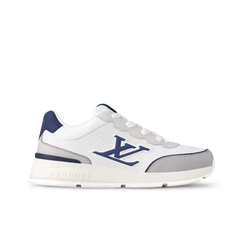 LOUIS VUITTON Classic Low Top Casual Shoes Men's Sea Blue-1