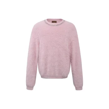 BIRTH OF ROYAL CHILD Sweater Unisex Light Pink