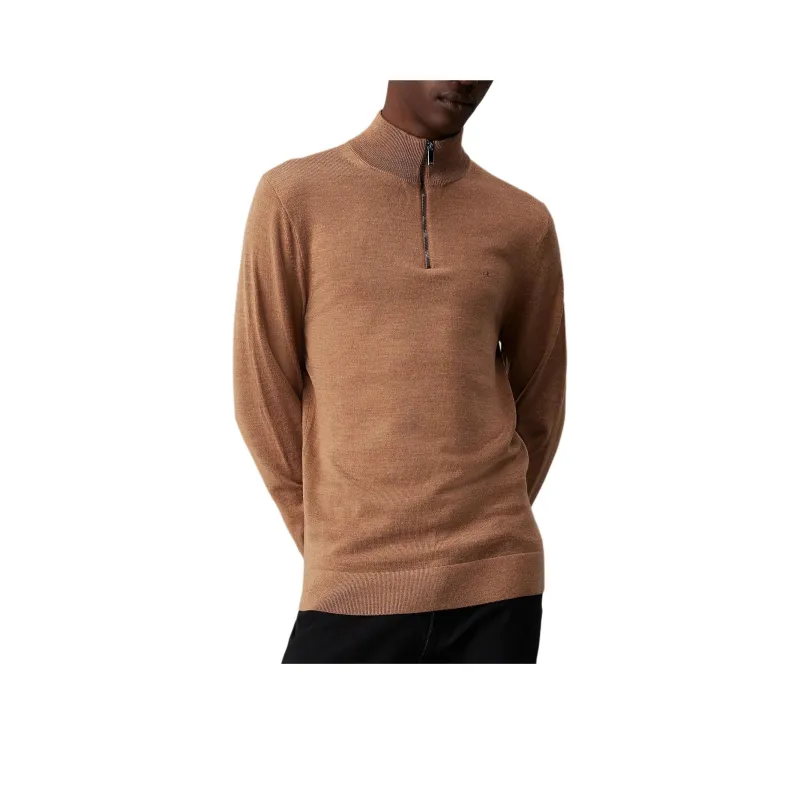 CALVIN KLEIN Sweater Europe Version Men's Limestone White Huashan Flower-0
