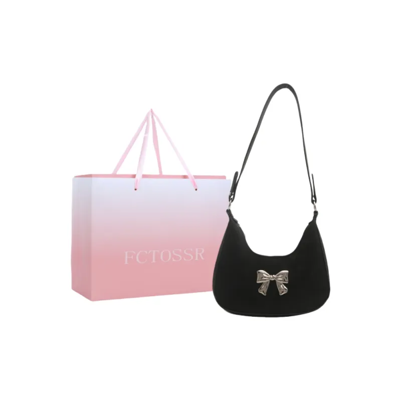 FCTOSSR PU Shoulder Bag Women's White/Silver/Black/Khaki/Brown-36