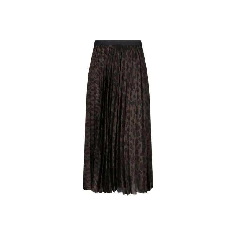 Sacai Leopard print Midi Skirt-1