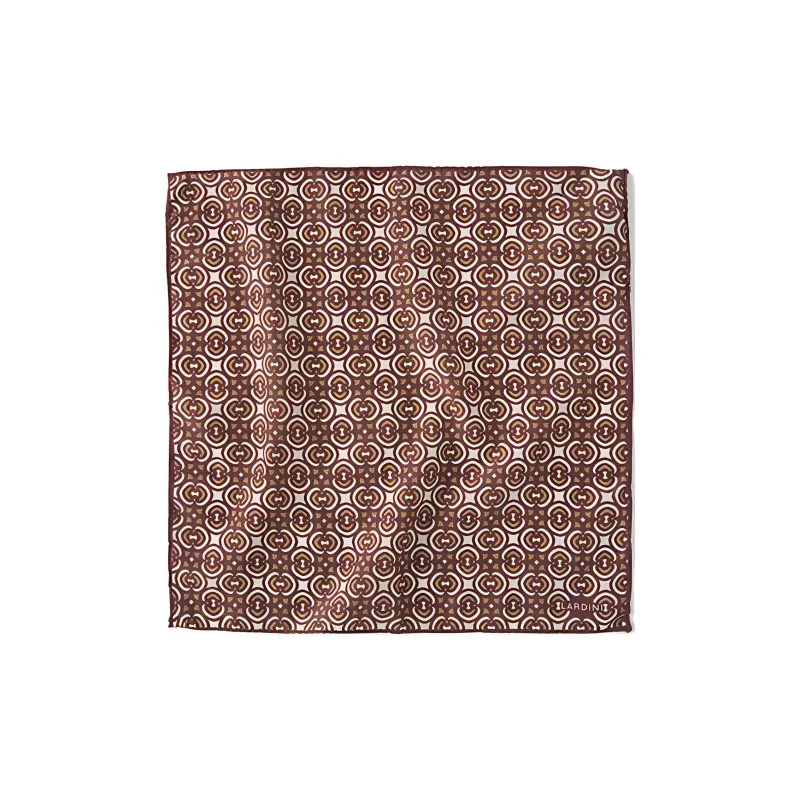 LARDINI Cotton Silk Scarves Unisex Russet-0