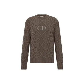 DIOR Cashmere Sweaters Men Brown