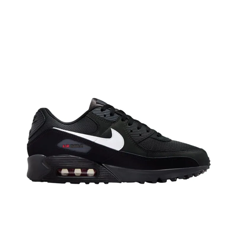 Nike Air Max 90 X 95 Anti Slip Wear Resistant Low Top Casual Running Shoes Unisex Black White-1