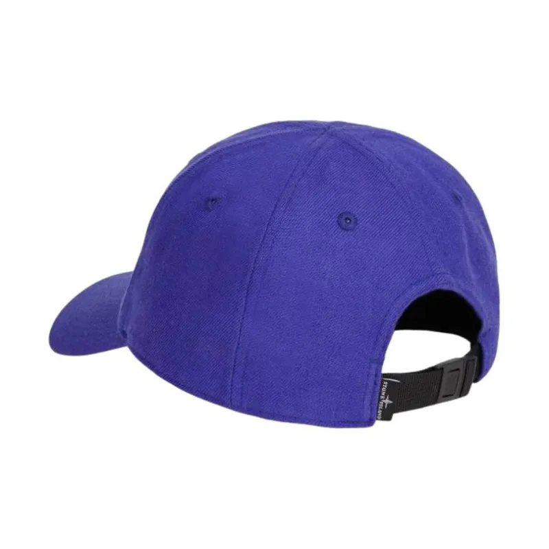 STONE ISLAND Acrylic Wool Baseball Caps Men's Purple-2