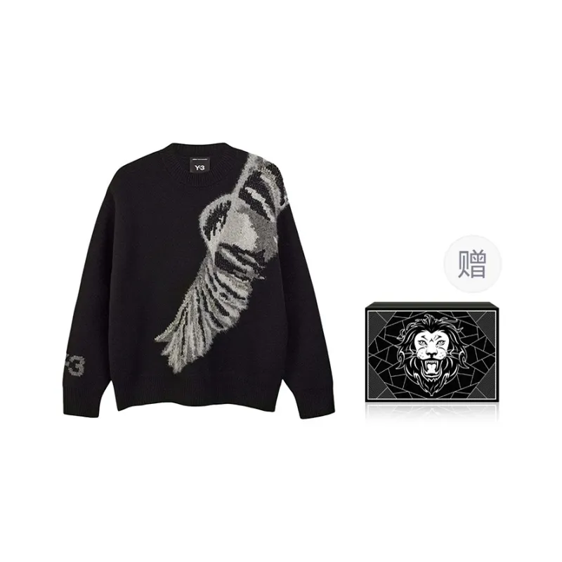 Y 3 Graphic Knitted Crewneck Jumper-5
