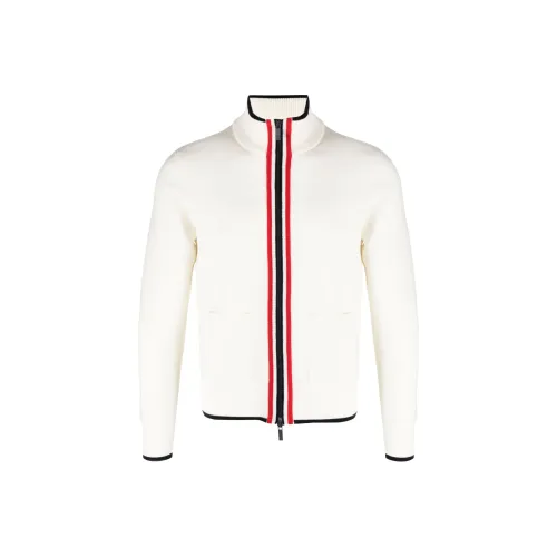 THOM BROWNE Rwb Stripe Funnel Neck Cardigan