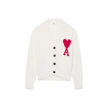 AMIPARIS Red Ami De Coeur Cardigan