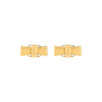 FERRAGAMO Brass Earrings Unisex Gold