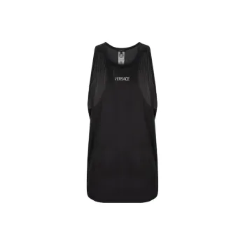 VERSACE Tank Tops Men Black