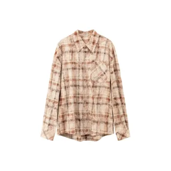 NO ONE ELSE Shirt Unisex Coffee Plaid