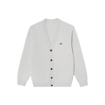 LACOSTE Sweater Men's Gray White