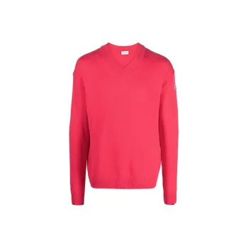 Moncler Cashmere Sweaters Men Pink