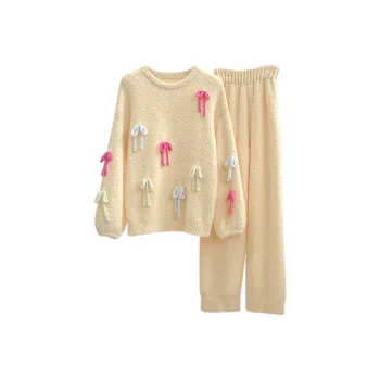 ELOF Pajama Set Women's 3D Effect Butterfly