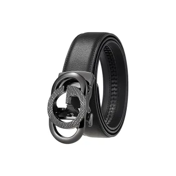 YUZHAOLIN Cow Leather Belts Men's Width 3.5CM