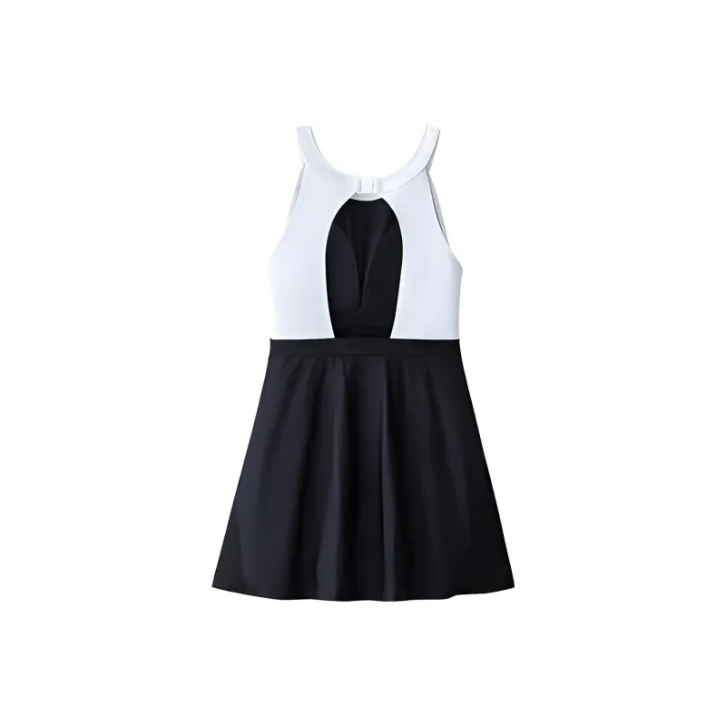 Anta Swim Dresses & Skirts Women's Basic Black/Pure White-1