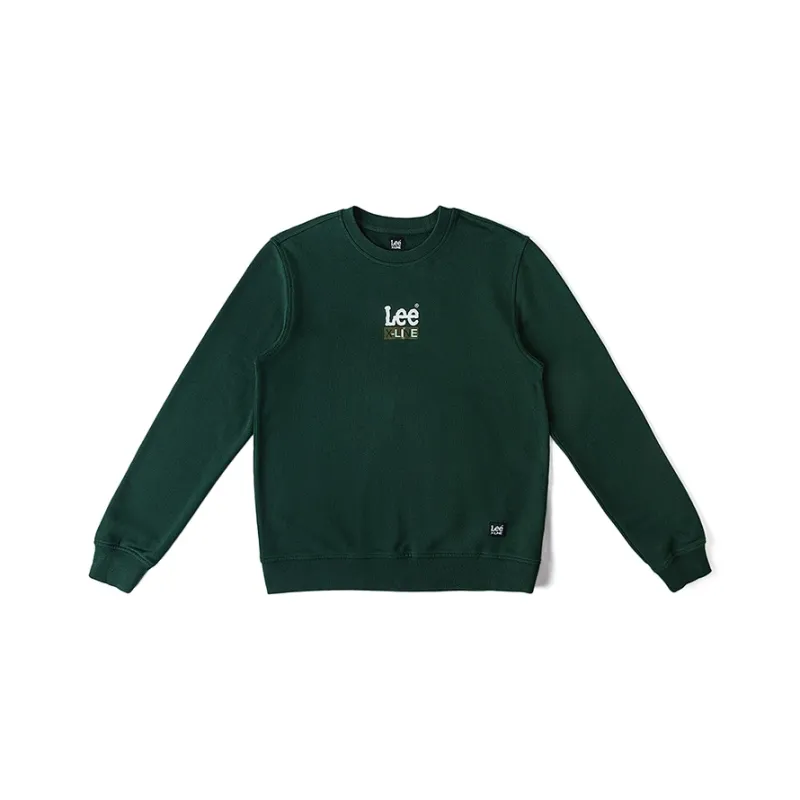 Lee FW24 Sweatshirt Men Algae Green-0