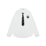 White with Black Stripes Tie