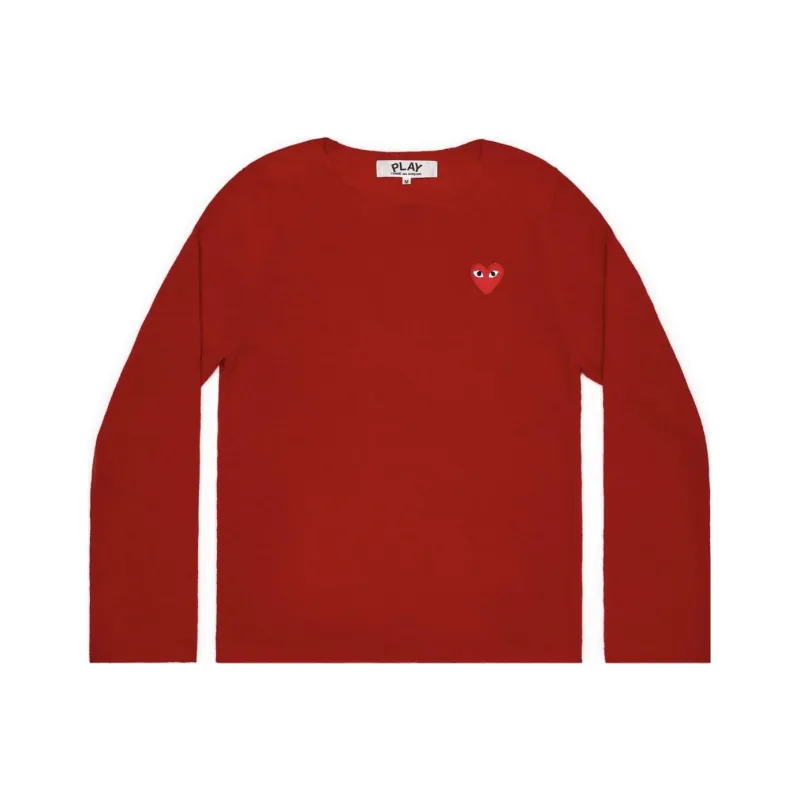 CDG Play Sweaters Men Red-0