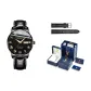 Black Leather Black Dial