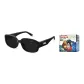 Trendy and Cool Narrow Square Frame-001 Black