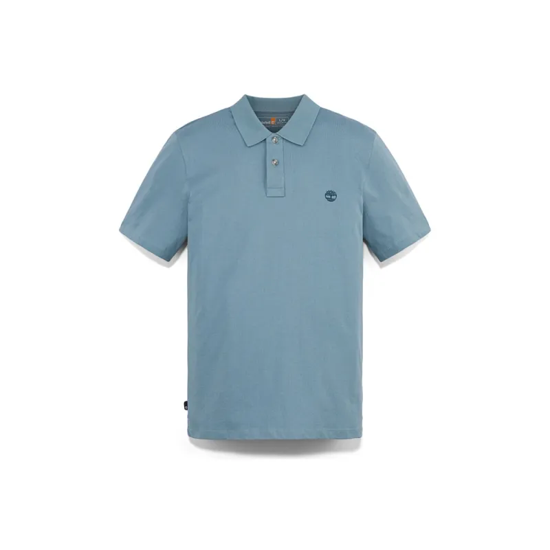 Timberland Polo Shirt Men's Steel Blue-0