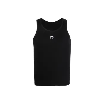 Marine Serre Embroidered logo Tank Top