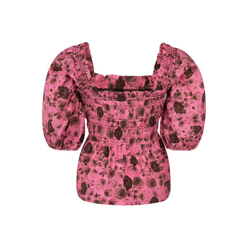 GANNI T Shirts Women's Pink-1