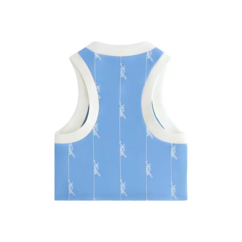 KITH Women's 2024 Summer Collection SS24 Tank Tops Women's Blue White-1