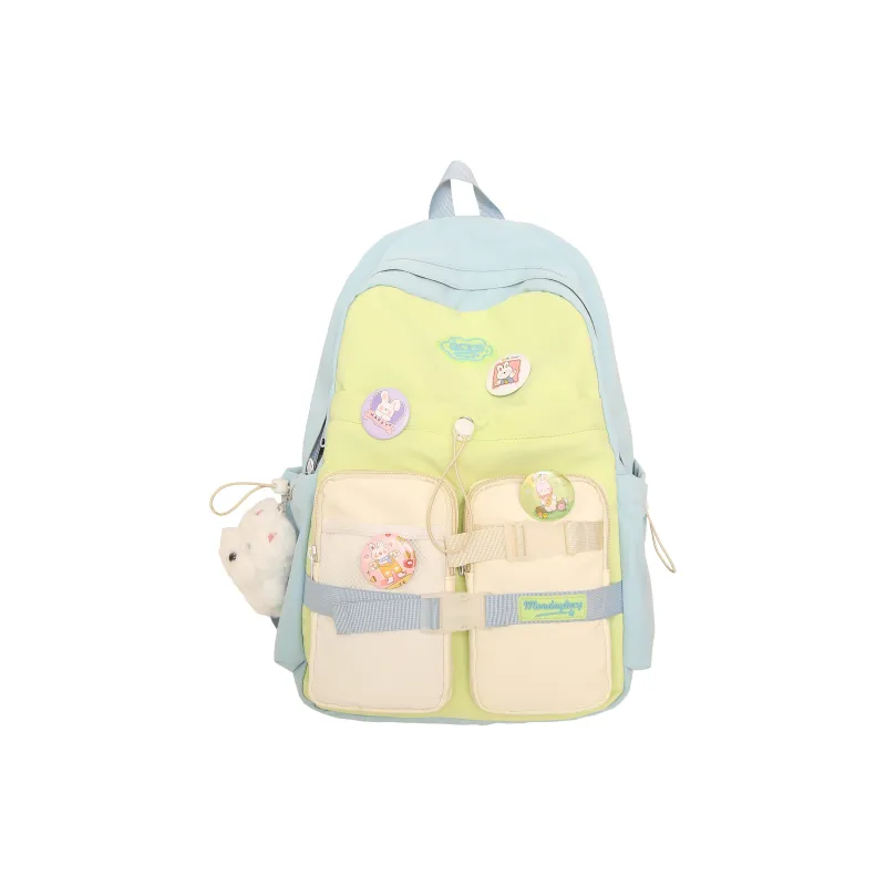 OUZIHUANG Nylon Backpack Women's Multicolor-11