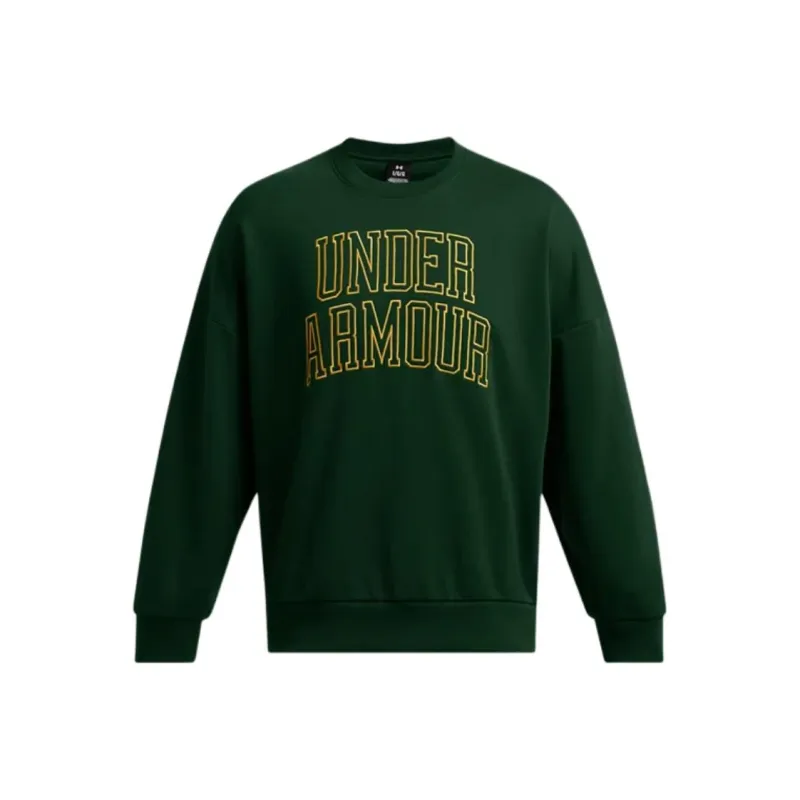 Under Armour Icon Heavyweight Terry Sweatshirt Men's Forest Green-0