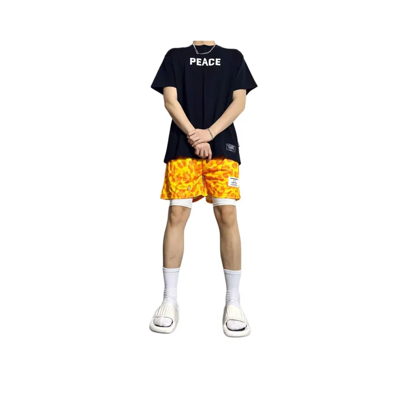 PAINT STAIN Casual Shorts Unisex-20